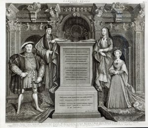 Familia Regia, czyli Rodzina Henryka VIII, 1742 autorstwa George Vertue