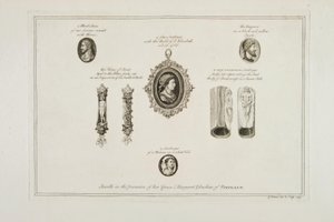 Klejnoty w posiadaniu Jej Łaski Małgorzaty Księżnej Portland, 1749 autorstwa George Vertue