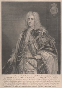 Lionel Cranfield Sackville, 1.książę Dorset autorstwa George Vertue