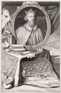 Portret Alfreda Wielkiego autorstwa George Vertue