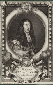 Portret Henryka Stuarta, księcia Gloucester autorstwa George Vertue
