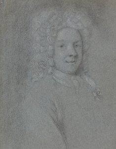 Portret Johna Dixona, zwrócony w prawo autorstwa George Vertue