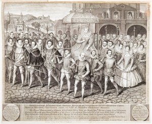 Królewska procesja królowej Elżbiety I, ok. 1580 1744 autorstwa George Vertue