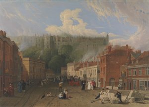 Uma vista da Thames Street, Windsorpolish autorstwa George Vincent