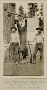 Indyjski „Ben”, słynny skaut Washoe. Jezioro Tahoe w Kalifornii autorstwa George W. Ingalls
