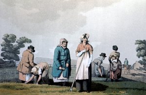 Lowkers - kobiety, które pieli kukurydzę, 1814 autorstwa George Walker of Seacroft