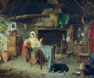 Ettrick. Pasterz Pierwsze wrażenia od matki, 1858 autorstwa George Washington Brownlow