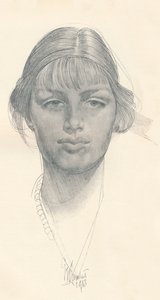 Piękna dziewczyna, ok. 1914. autorstwa George Washington Lambert