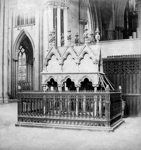 Pomnik Waltera de Greya, York Minster, York, North Yorkshire, początek XX wieku.