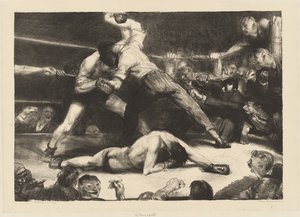 Nokaut, 1921. autorstwa George Wesley Bellows