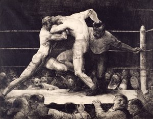 Jeleń u Sharkeya (litografia) autorstwa George Wesley Bellows