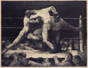 Jeleń u Sharkeya (litografia) autorstwa George Wesley Bellows