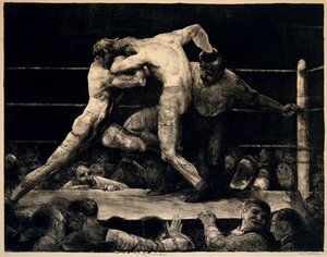 Jeleń w Sharkkeys, 1917 autorstwa George Wesley Bellows