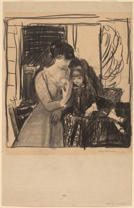 Anna i jej matka, 1917. autorstwa George Wesley Bellows
