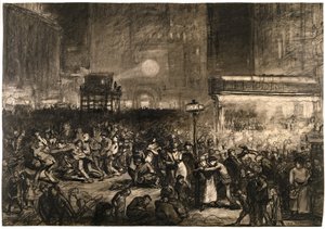 Noc wyborcza na Times Square autorstwa George Wesley Bellows