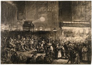 Noc wyborcza na Times Square autorstwa George Wesley Bellows
