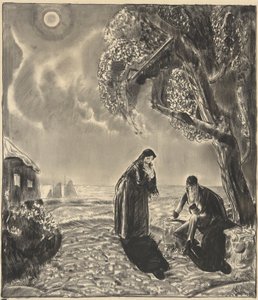 Liczby w świetle księżyca autorstwa George Wesley Bellows