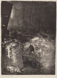 Głodne Psy, drugi kamień, 1916. autorstwa George Wesley Bellows