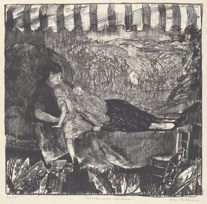 Matka i dzieci, 1916. autorstwa George Wesley Bellows