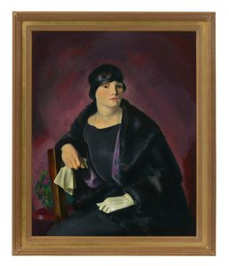 Portret pani Walter Richter (olej na płótnie) autorstwa George Wesley Bellows