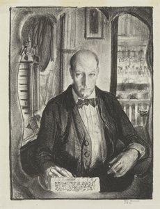 Autoportret, 1921 autorstwa George Wesley Bellows