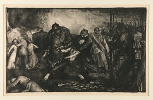 Wróg przybywa lub przybywają Niemcy z serii Wojna autorstwa George Wesley Bellows