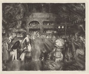 Turniej, 1920. autorstwa George Wesley Bellows