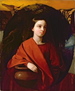 Rebecca (olej na tekturze)