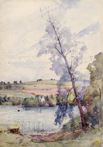 Scena z jeziora autorstwa George Whitton Johnstone