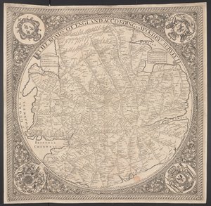 Mapa dróg pocztowych w okolicach Londynu autorstwa George Willdey
