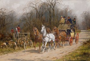 Na otwartej drodze (olej na płótnie) autorstwa George Wright
