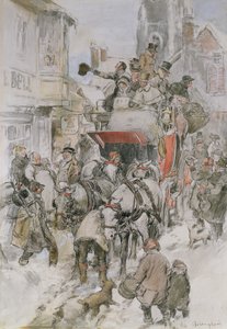 Świąteczny Dyliżans (ołówek, wc i karoseria) autorstwa George Wright