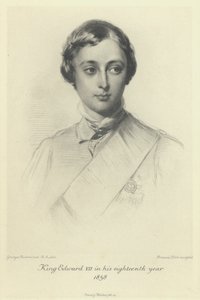 Książę Walii, przyszły król Edward VII, w jego osiemnastym roku 1858 autorstwa George after Richmond