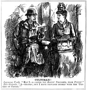 Korzyści z wykształcenia uniwersyteckiego dla kobiet, 1887 autorstwa George du Maurier