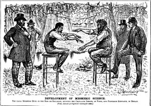 Rozwój nauk mesmerycznych, 1883 autorstwa George du Maurier