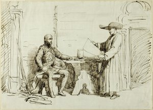 Ksiądz i Żołnierz autorstwa George du Maurier