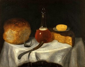 Martwa natura w kuchni (olej na płótnie) autorstwa George of Chichester Smith