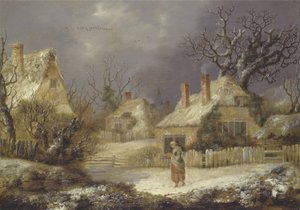 Pejzaż zimowy (olej na płótnie) autorstwa George of Chichester Smith