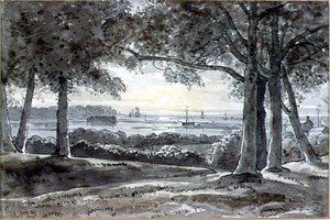 Scena rzeczna autorstwa George the Younger Barret
