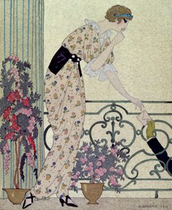 "Gazette du Bon Ton", tabliczka kostiumowa z "N