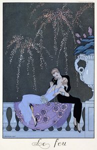 Ogień, ilustracja do „Fetes Galantes” Paula Verlaine