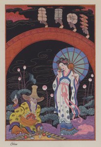 Romans perfum: Chiny (kolor lito) autorstwa Georges (after) Barbier