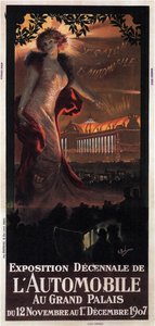 Dziesięcioletnia wystawa samochodów w Grand Palais, 1907