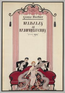 Okładka Falbalas et Fanfreluches, almanach 1925, George Barbier (1882-1932), Francja, XX w. autorstwa Georges Barbier