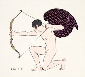 Kupidyn 1919 (odbitka w pochoirze) autorstwa Georges Barbier
