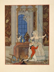 Danceny wyznaje Cecile swoją miłość, Ilustracja z „Les Liaisons Dangereuses” Pierre