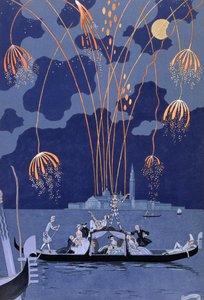 Fajerwerki w Wenecji, ilustracja do „Fetes Galantes” Paula Verlaine