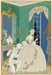 Ilustracja do „Fetes Galantes” Paula Verlaine