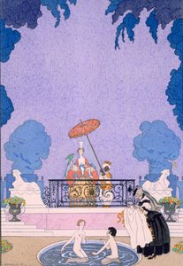 Ilustracja z księgi bajek autorstwa Georges Barbier