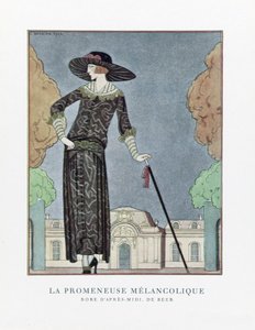 Melancholijny Wędrowiec, wyd. 1922 (odbitka szablonowa) autorstwa Georges Barbier